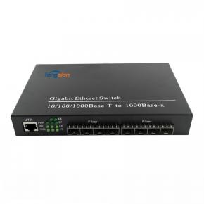 1000Base-TX 8 منافذ SFP 1 RJ45 Port SFP Media Converter