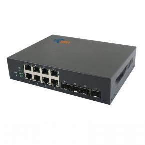 100M 1000M 4 SFP Ports 8 RJ45 Ports SFP Media Converter